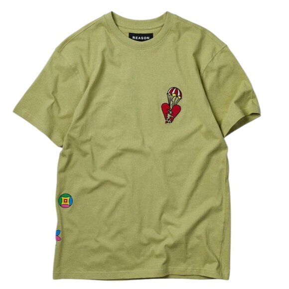 Heart Broken Short Sleeve Tee - Olive Green - Picture 1 of 2